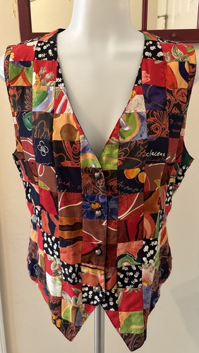 Vtg joujou vest - vest, floral