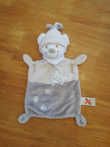 Doudou plat ours nicotoy - doudou,