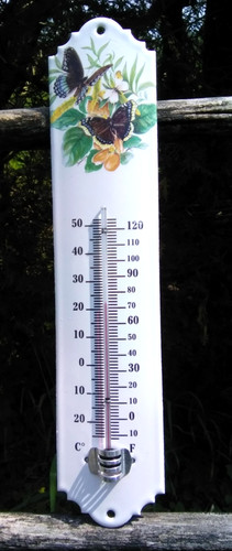 New genuine enamel - new, thermometer