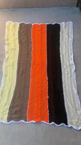 Couverture vintage laine - couverture, en