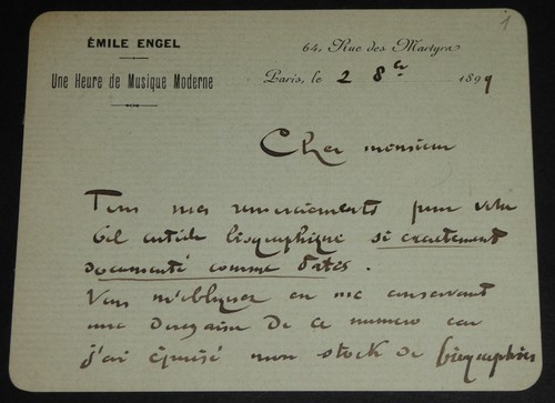 Engel emile lettre - engel,