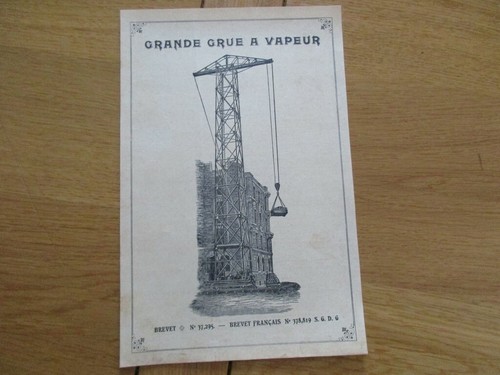 Depliant grande grue - grue, vapeur