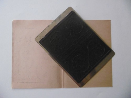 Ancien tampon encreur scolaire - ancien,