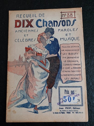 Recueil dix chansons - recueil, de