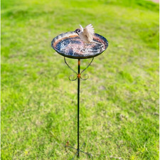 Bain d'oiseaux en fer forgé