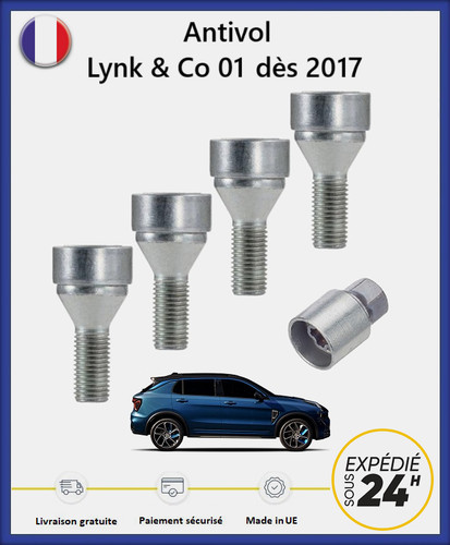 Ecrous antivol roues haute - ecrous, de