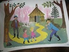 Affiche / carte scolaire Daniel et Valérie - Fernand Nathan 1965 / A7