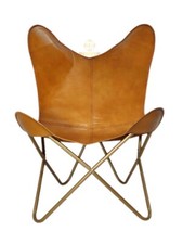 Chaise longue papillon cuir - papillon,