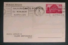 Carte Entier Postaux Mémorial