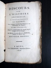 Discours sur l'histoire universelle  - Monseigneur Le Dauphin - 1806