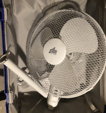 Ventilateur sur pied blanc TEAM International – Silencieux, 3 vitesses