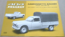 1969 PEUGEOT 404 CAMIONNETTE BACHEE Catalogue Brochure Folder Prospekt Dépliant