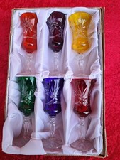 6 Verres à Sherry en Cristal