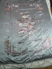 ? TENTURE TISSUS ? 1m83 / 1m33 ? FLEURS BRILLANT ? MURALE LIT ? RARE ?