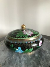 CLOISONNE BONBONNIERE POTICHE