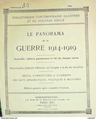 Panorama 1914 guerre - panorama, n°40