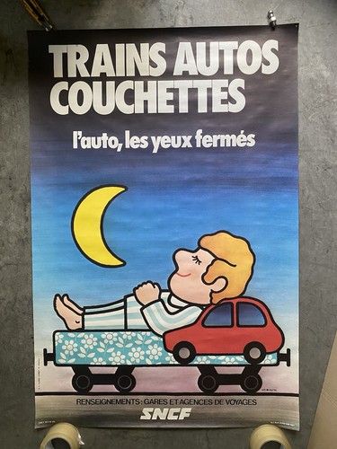Affiche originale sncf trains - affiche,
