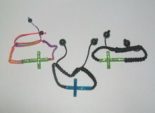 Lot Bijoux Fantaisie 3 Bracelet Croix NEUF