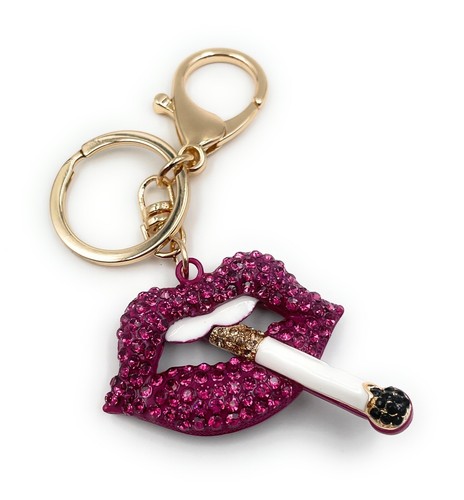 Porte clés lèvres rose - lèvres,