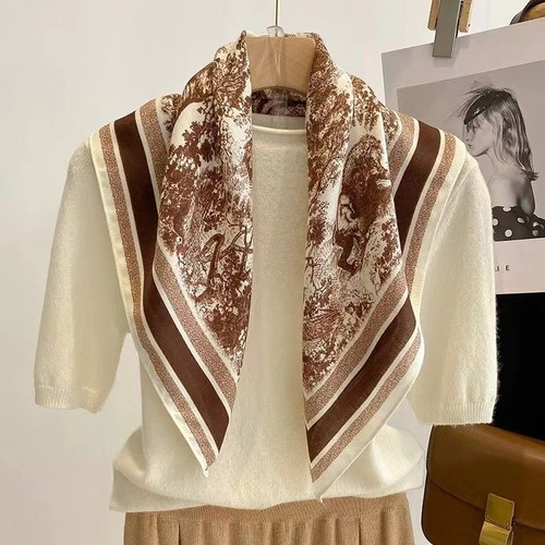 Foulard coton lin - pour, automne