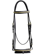 Bridon en cuir avec pneu en