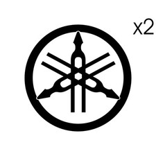 Stickers DIAPASON Yamaha logo - MT07 MT09 Tracer YZF Tmax XT - 6cm x 6cm