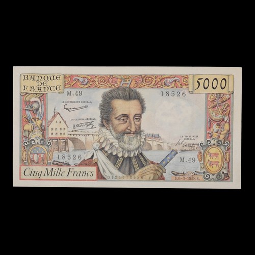 Billet 5000 francs henri - billet, iv