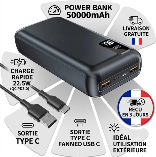 Batterie externe 50000mah - batterie,