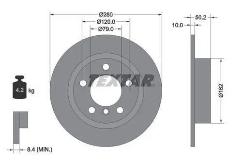 Disque frein plein - disque,