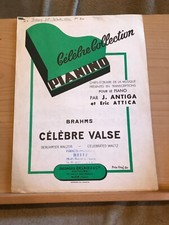 Johannes Brahms Célèbre Valse Antiga Attica pianino 6 partition piano Delrieu