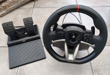 VOLANT DE COURSE + PEDALIER - HORI RACING WHEEL APEX  - JEUX PC; PS4; PS5 