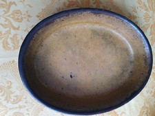 Plat à four ancien en grès céramique Chevallier-Picard Orléans 28.5 x 21 cm BE