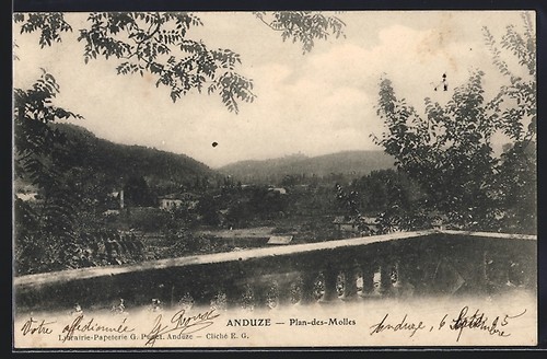 Cpa anduze plan des - plan-des-molles,
