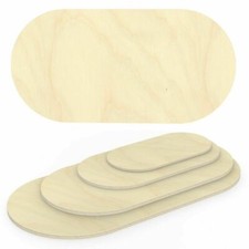 27mm Plateau Multiplex Ovale Holzplatte de Table Contreplaqué Plaque Bouleau