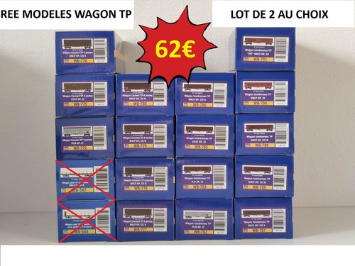 Ree modeles lot wagons tp - ree,