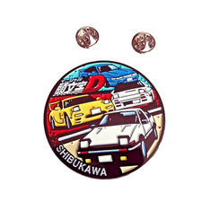 Big Pin's pins lapel pin enamel MANGA INITIAL D TOYOTA AE86 NISSAN BLU MAZDA RX7
