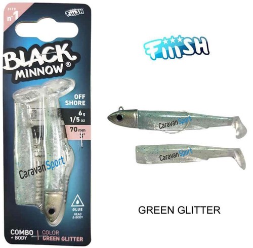 Fiiish combo black - combo, minnow