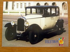 CITROËN C 4 1929 téléthon 1999 Carte postale Automobile Rétromobile old car 