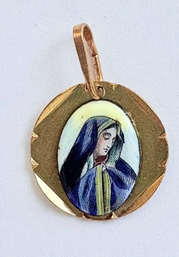 Médaille emaillée madre - emaillée,