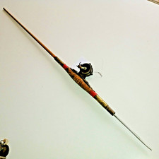 ancienne canne à pêche 3 brins  telescopique  moulinet Albeas 2m01 (n°16 )