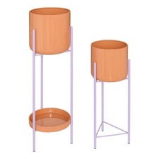 Lot de 2 Cache-Pots en Métal