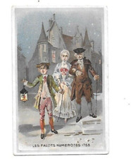 ancien chromo publicitaire  H