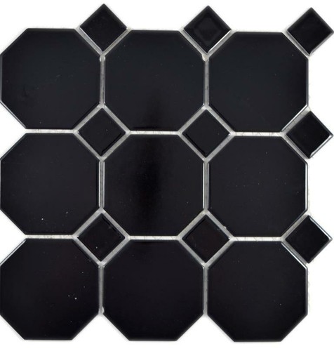 Mosaïque céramique noire - en,