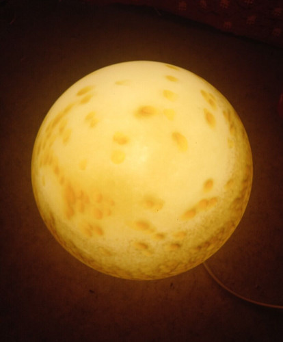 Lampe verre marmoréen - , vianne