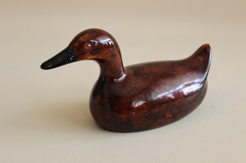 Ancien canard bois - canard, laqué