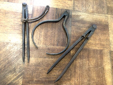 LOT DE 3 ANCIENS COMPAS EN FER