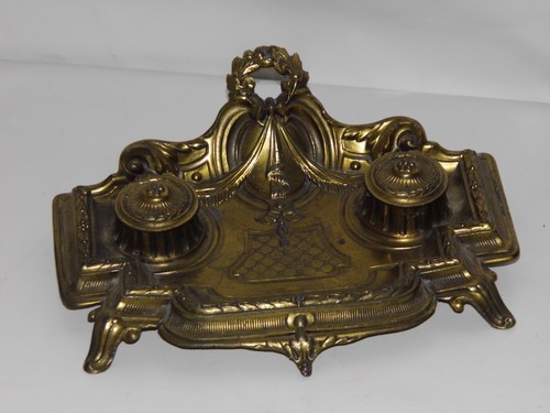 Encrier louis 1900 - louis, bronze