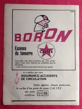 Publicité presse Belge: Automobile Essence BORON  de CALTEX - Tapis MOSSOUL 1964