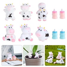  10 Pcs Mini Vache Vaches