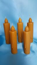  5 bougies cire d'abeille piliers H.18 l Dia.35 mm 175 g Maison du Talent d'Or